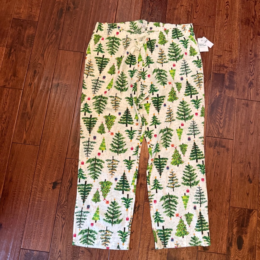 NWT Old Navy Women's XL Christmas Tree Pajama Lounge Pants Holiday Sleepwear
